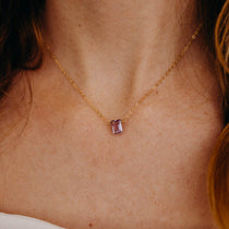 February Birthstone Necklace, Necklace, - Wander + Lust Jewelry