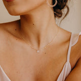 April Birthstone Necklace, Necklace, - Wander + Lust Jewelry