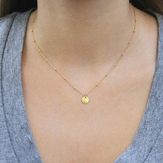 Gold Coin Necklace, Necklace, - Wander + Lust Jewelry