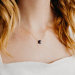 September Birthstone Necklace, Necklace, - Wander + Lust Jewelry